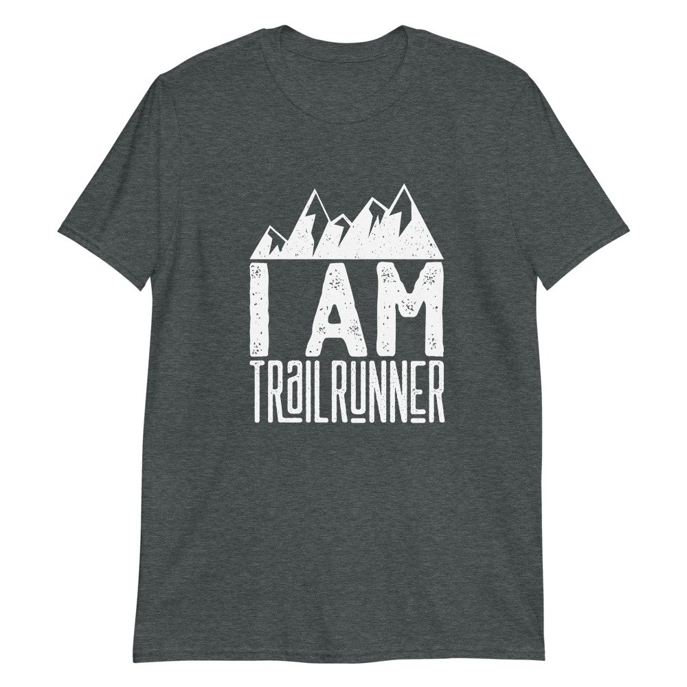 Camiseta Casual Unisex sobre Trail I Am Trailruner gris claro