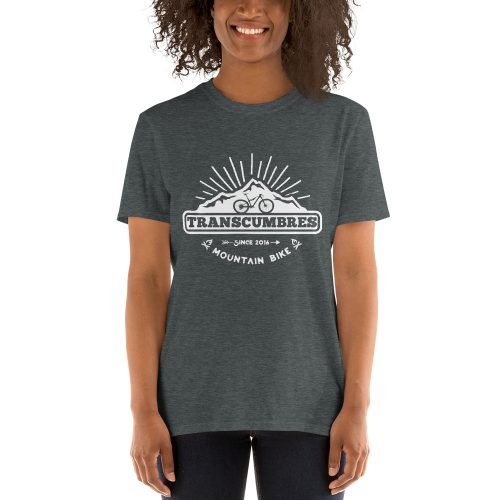 Camiseta Casual Unisex mtb TransCumbres gris oscuro mujer