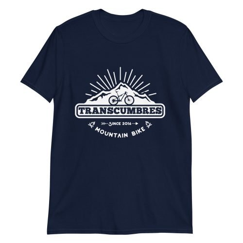 Camiseta Casual Unisex mtb TransCumbres azul navi