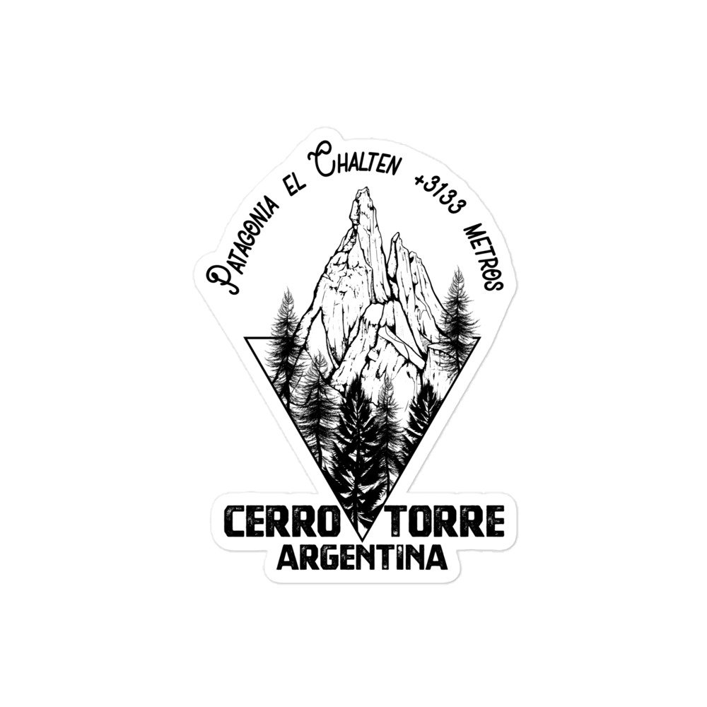 Pegatina Cerro Torre Fondo Blanco