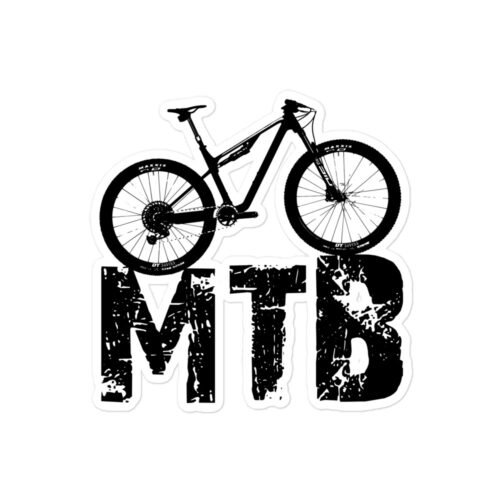 Pegatina MTB Fondo Blanco