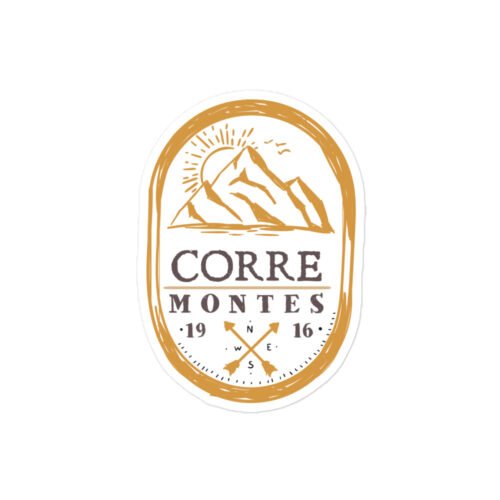 Pegatina Corremontes Fondo Blanco