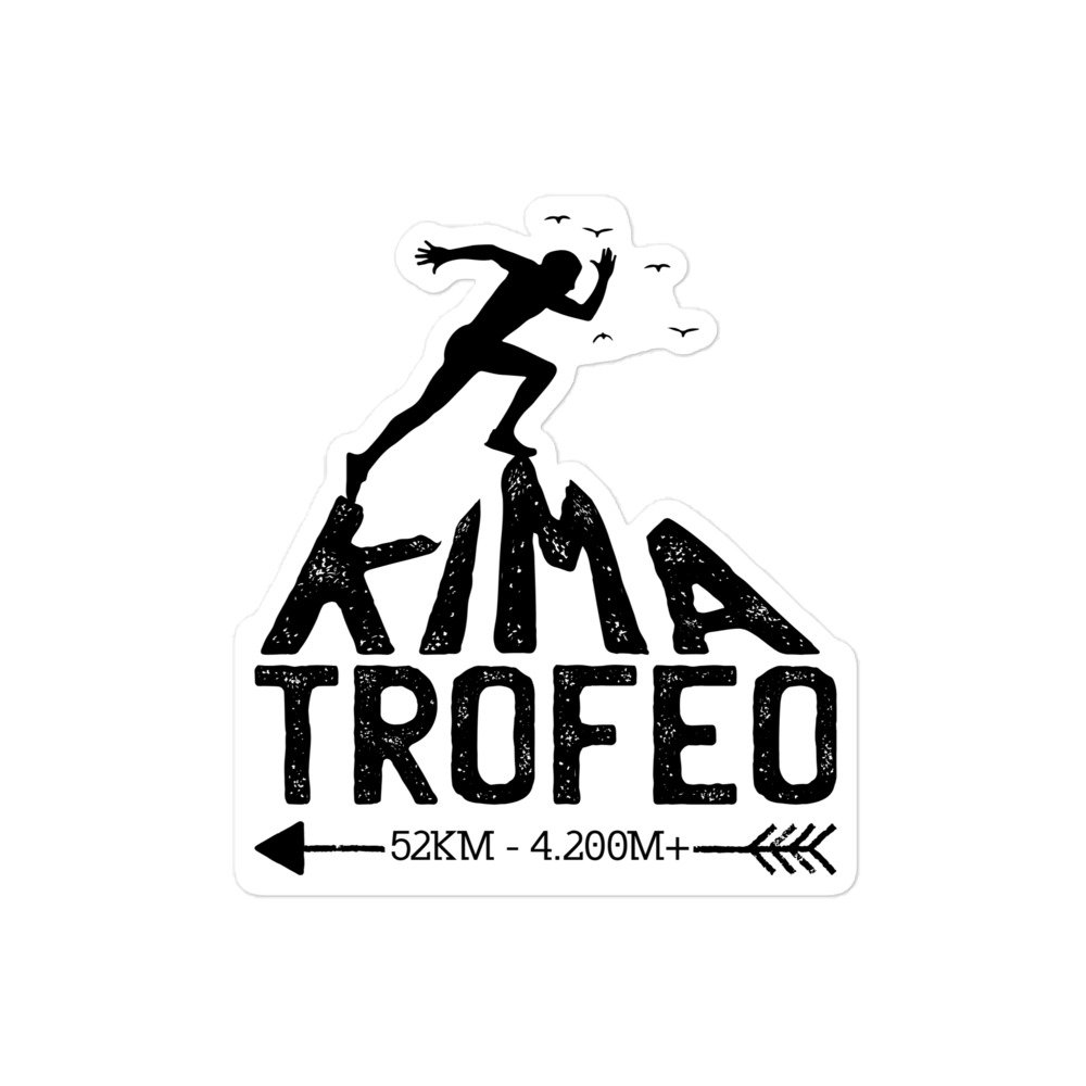 Pegatina Trofeo Kima Fondo Blanco