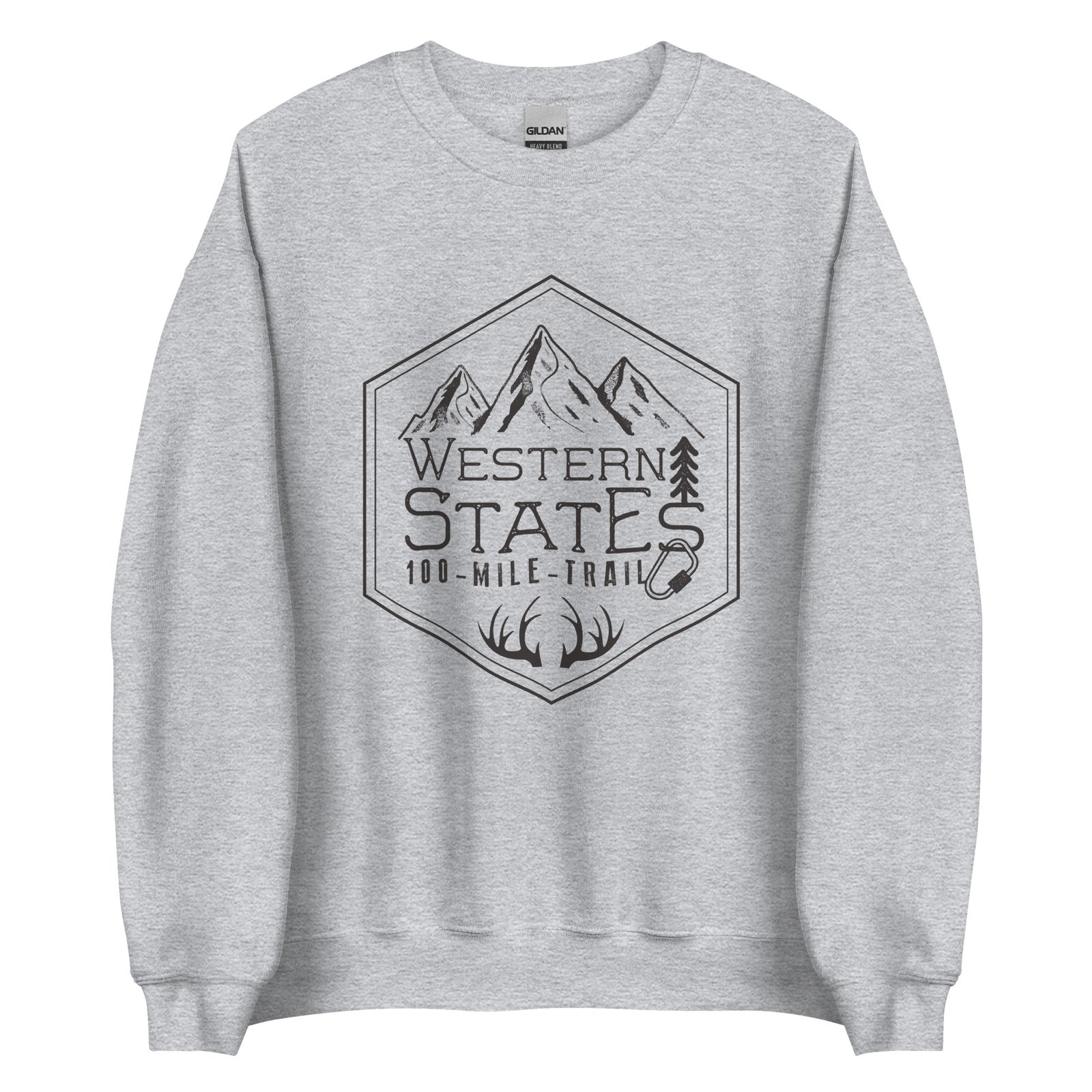 Sudadera Unisex Western States gris claro
