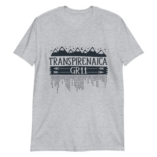 Camiseta Casual Unisex TRANSPIRENAICA gris claro