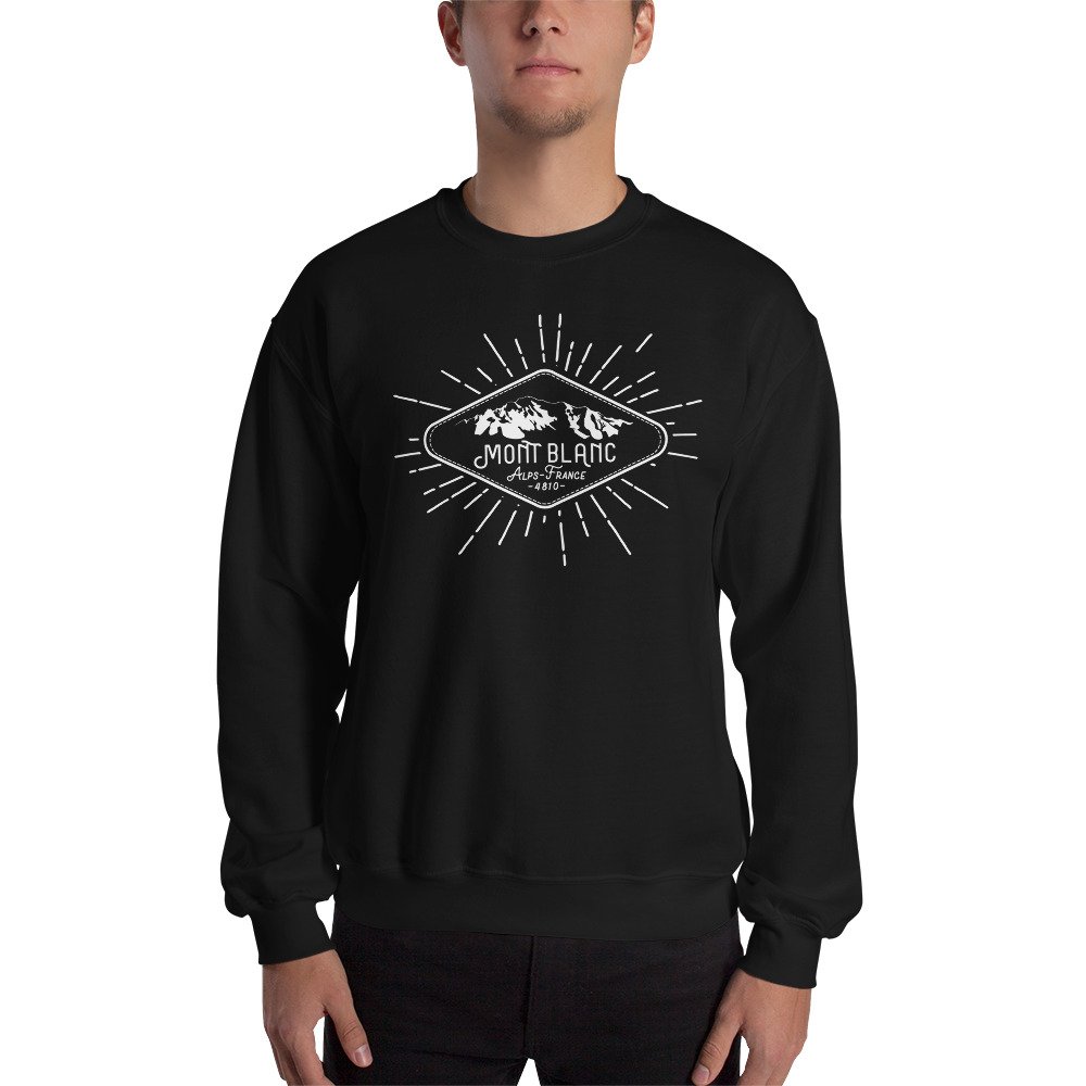 Sudadera Unisex Montana MONT BLANC negro hombre