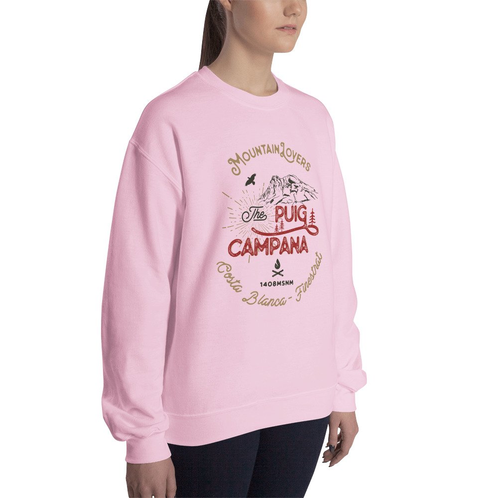 Sudadera Unisex Montana Puig Campana rosa mujer