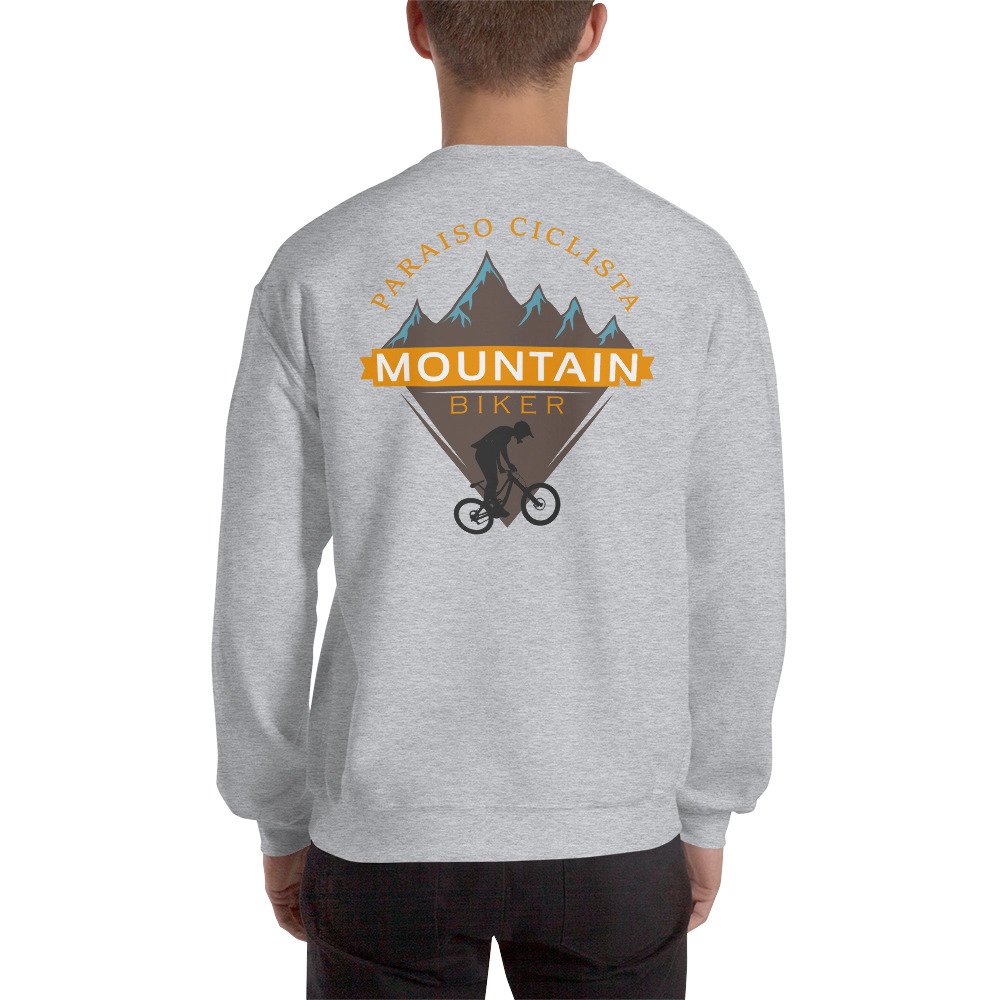 Sudadera Unisex Paraíso Ciclista gris claro hombre