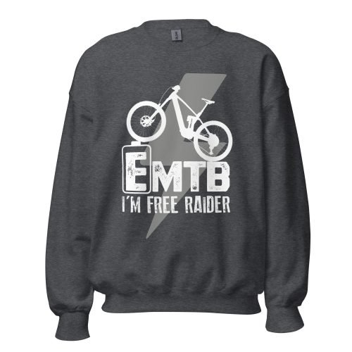 Sudadera Unisex E-MTB gris oscuro