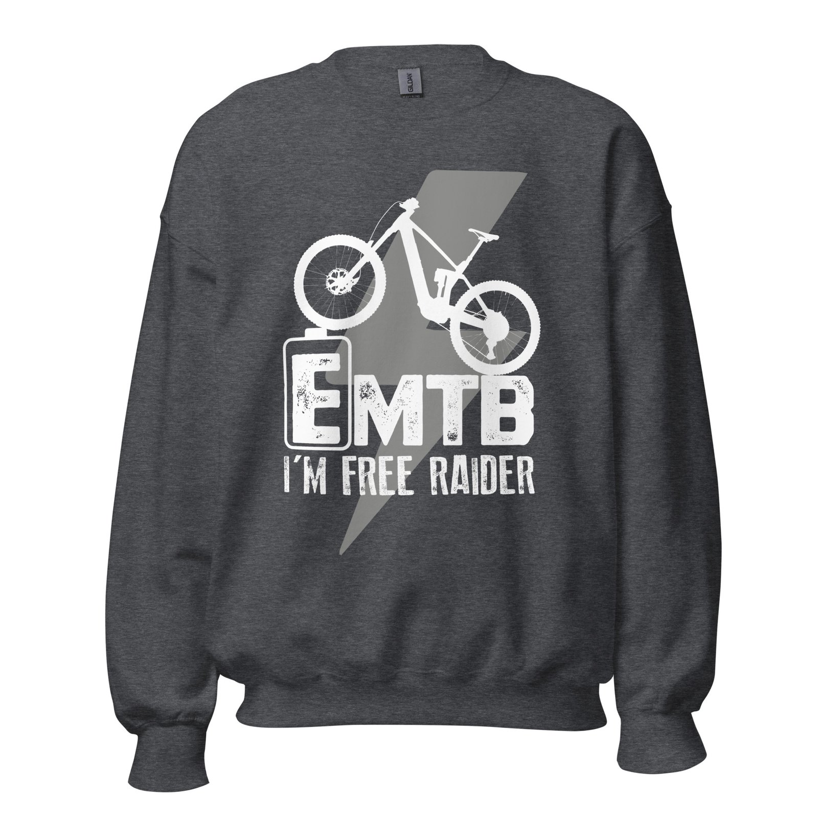 Sudadera Unisex E-MTB gris oscuro