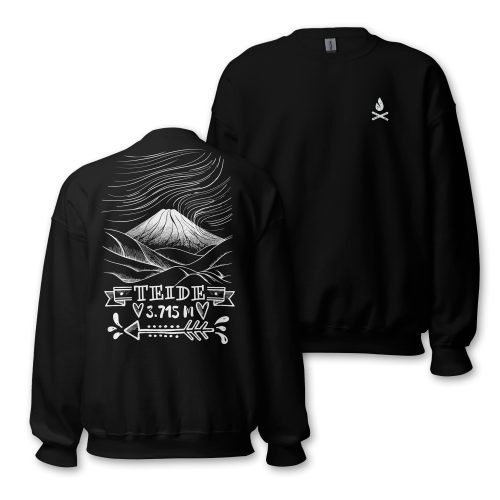 Sudadera Unisex Montana TEIDE 3.715M negro