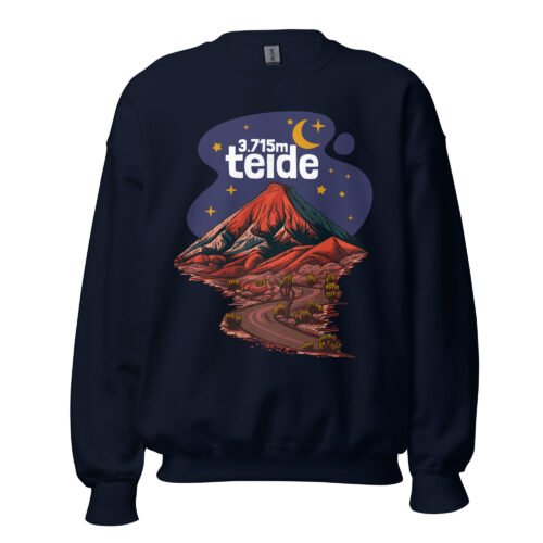 Sudadera Unisex Montana TEIDE azul marino