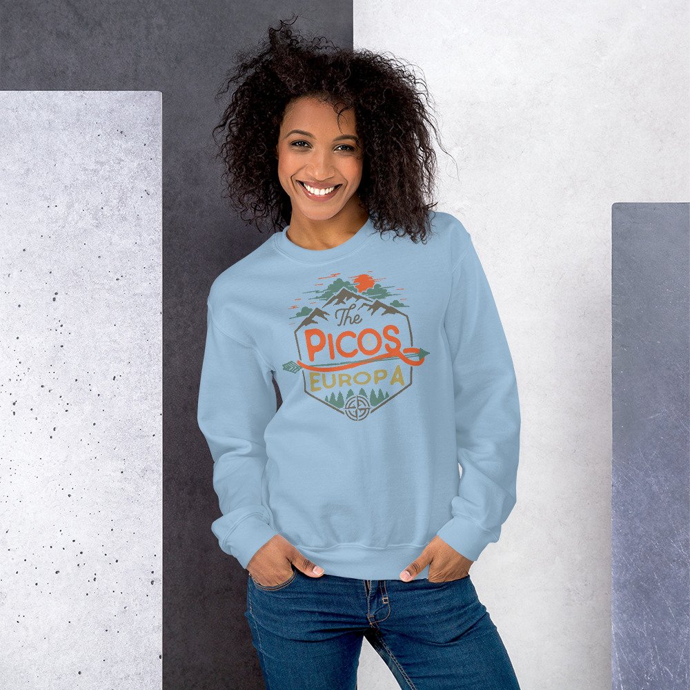 Sudadera Unisex The Picos Europa Azul claro mujer