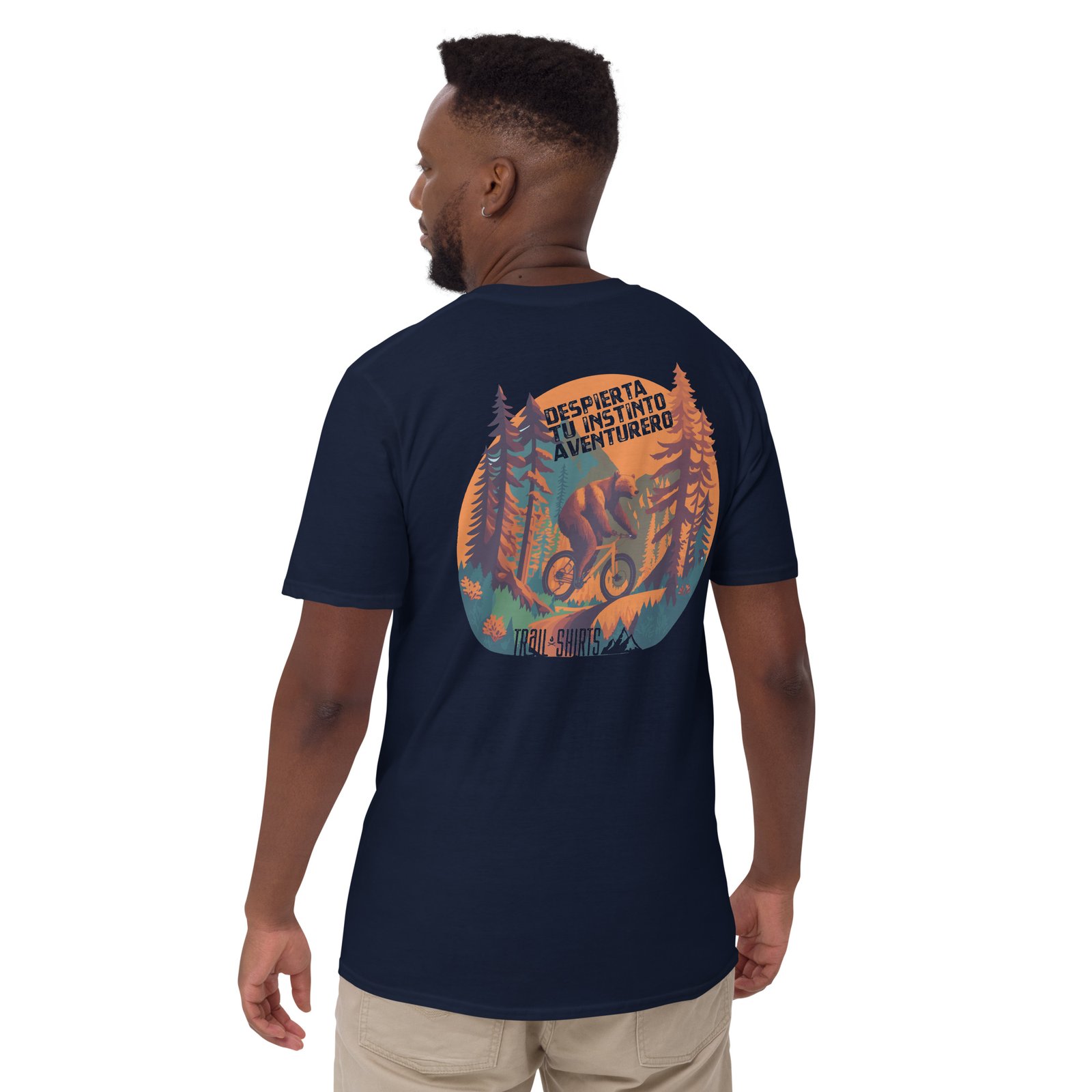 Camiseta Casual Unisex INSTINTO AVENTURERO azul marino hombre