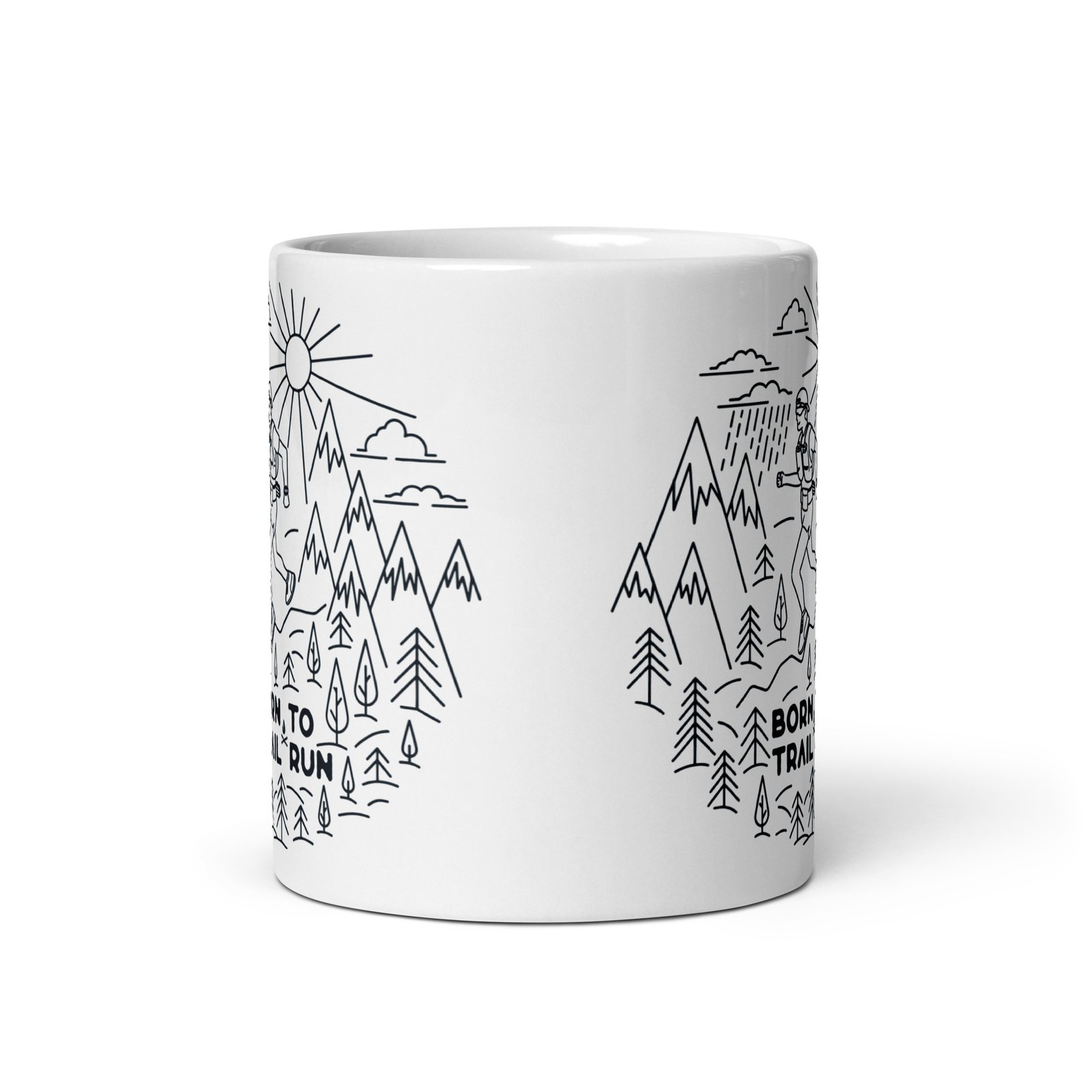 Taza de corredor de trail - Vista frontal