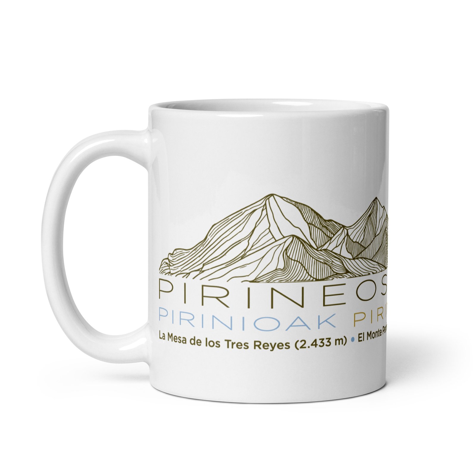 Taza Pirineos vista lateral izquierda