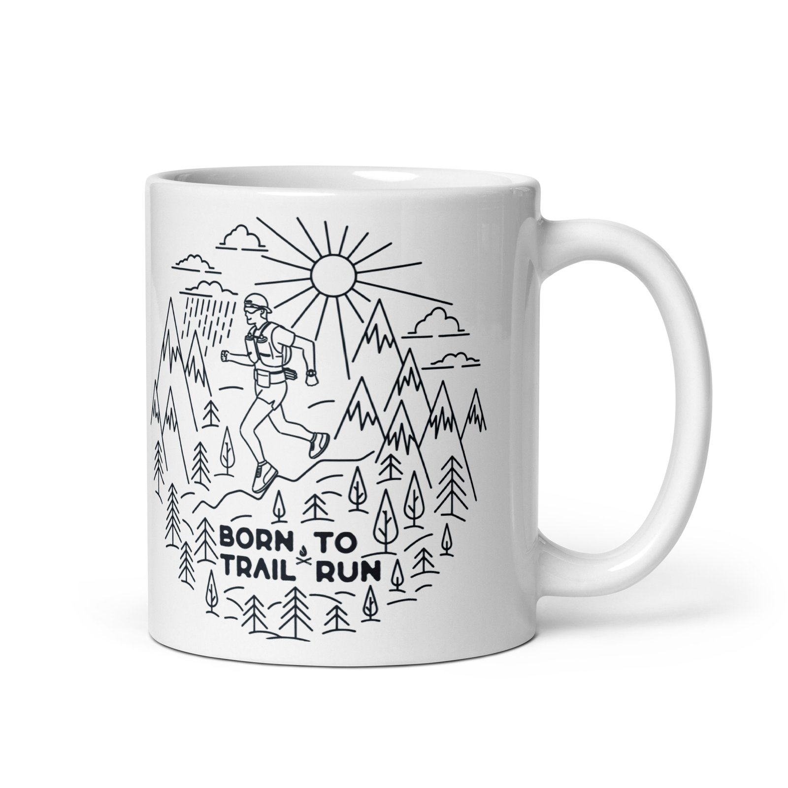 Taza de corredor de trail - Vista derecha