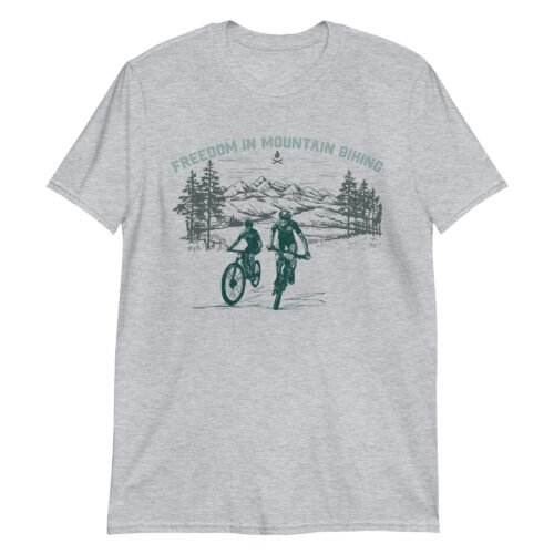 Camiseta Casual Unisex Freedom in Mountain Biking