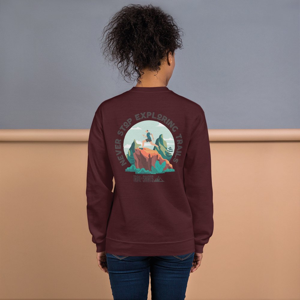 Sudadera Unisex Never Stop Exploring Trails - Imagen 3
