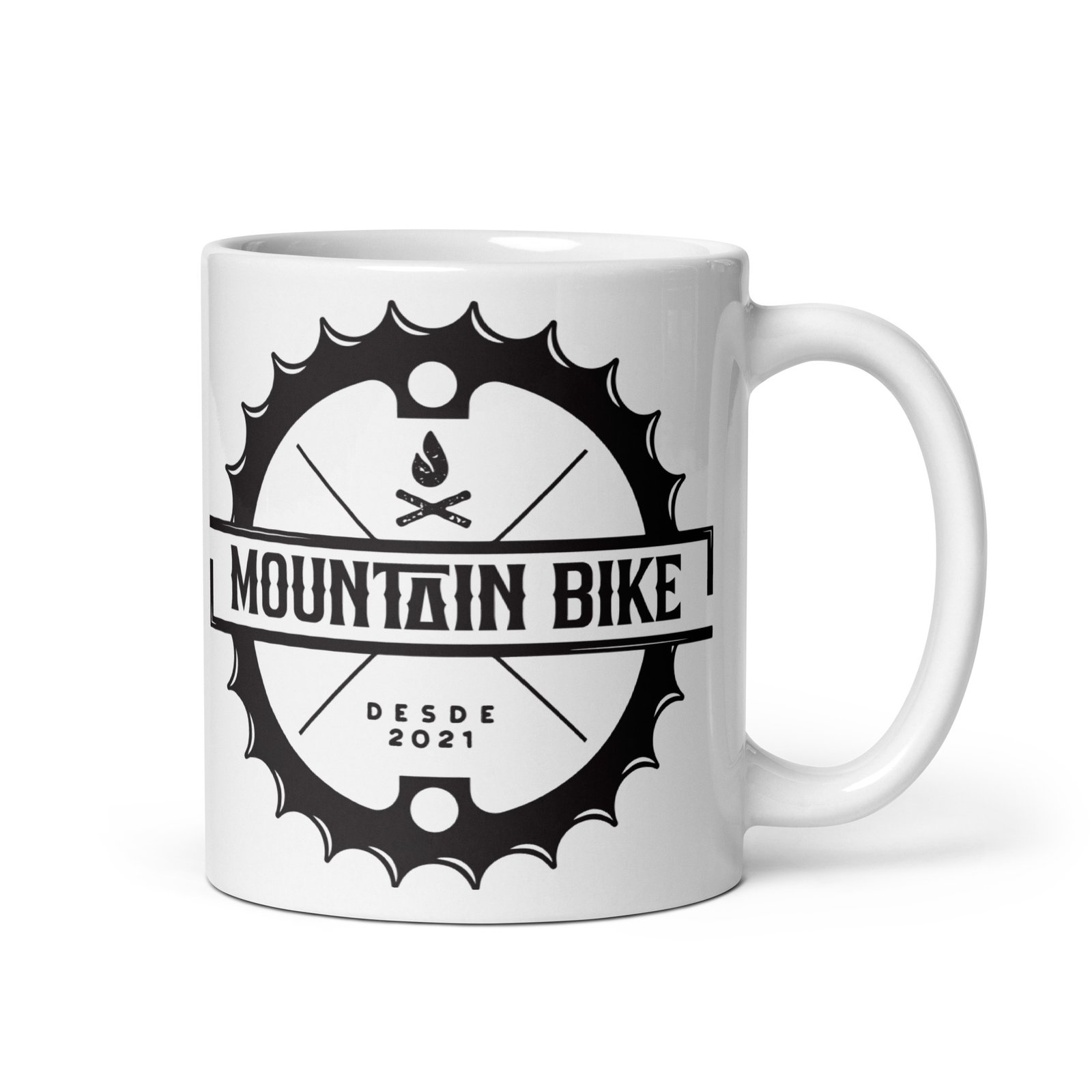Taza de Mountain Bike Vista Derecha