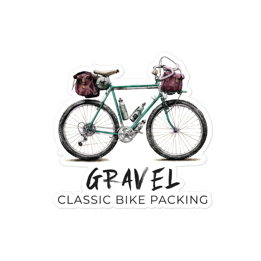 Pegatina GRAVEL Classic Bike Packing