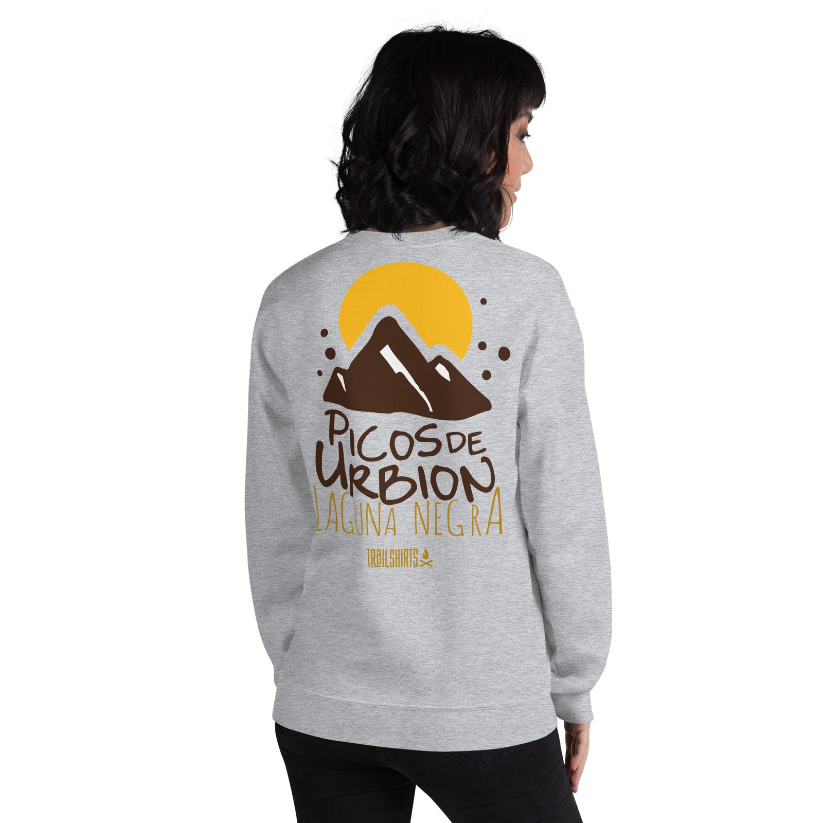 Sudadera gris claro mujer Picos de Urbión Laguna Negra