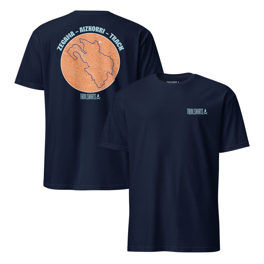 Camiseta trail running Zegama-Aizkorri unisex azul marino