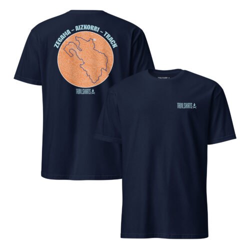 Camiseta trail running Zegama-Aizkorri unisex azul marino